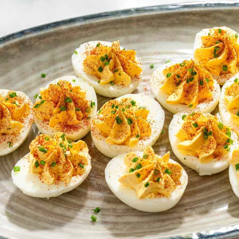 Stuffed Eggs with (Caviar, Anchovis) (Caviar)